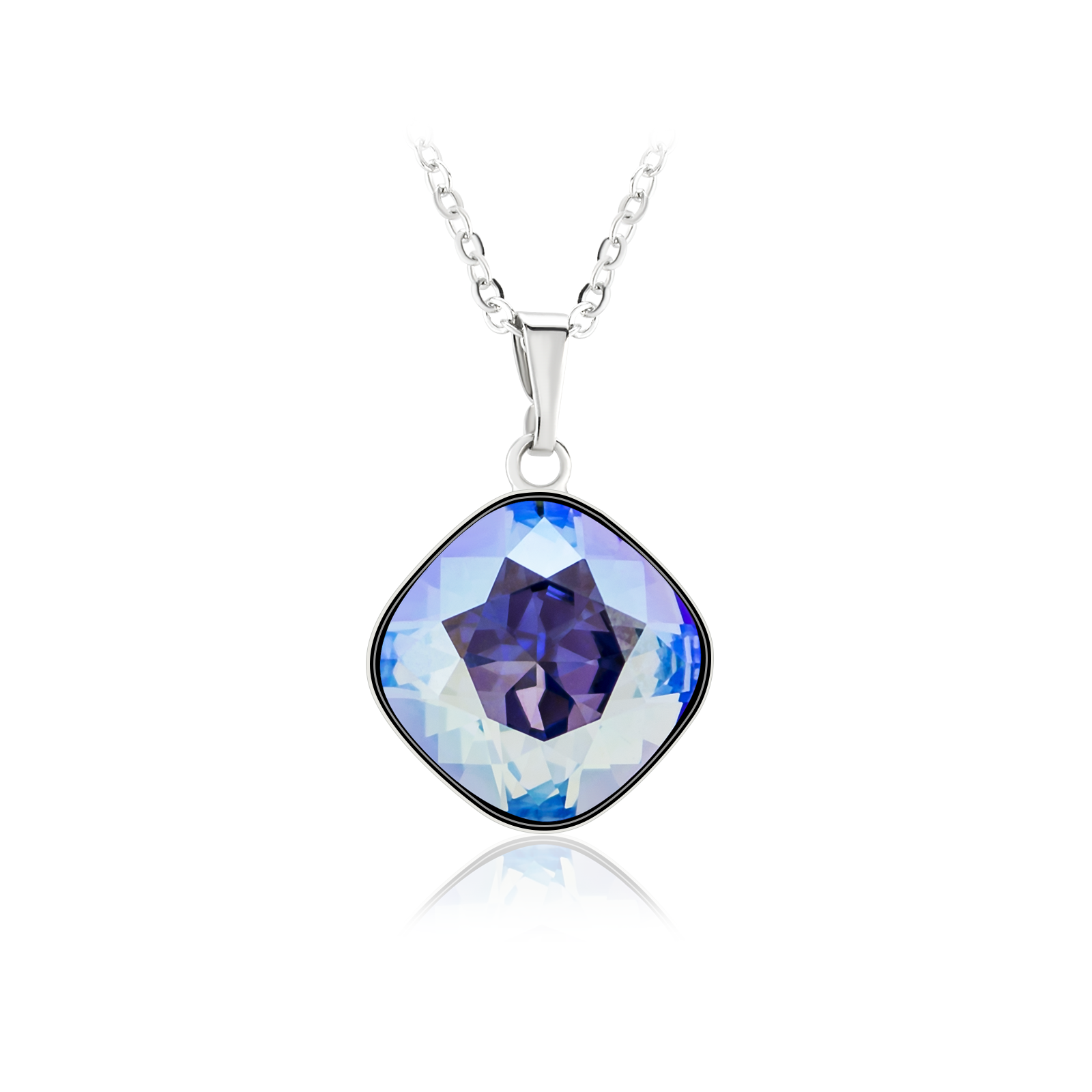 

Кулон c цепочкой KOBI IVONN 14*14 мм со Swarovski модели 7730-1369-70-32