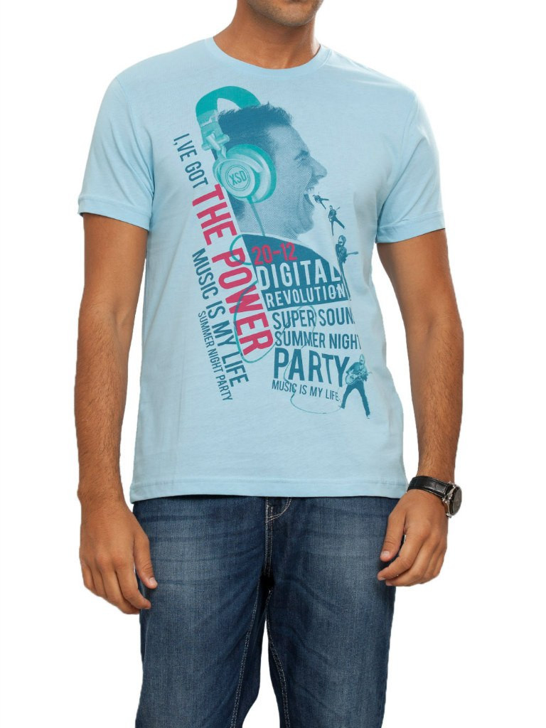 

Футболка LC Waikiki The Power  Голубая (LCW T-shirt -199-1, Футболка LC Waikiki The Power M Голубая (LCW T-shirt -199-1)