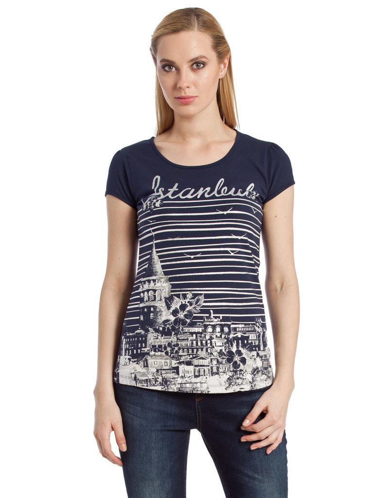 

Футболка LC Waikiki Istanbul  Синяя (LCW Woman -1001, Футболка LC Waikiki Istanbul L Синяя (LCW Woman -1001)