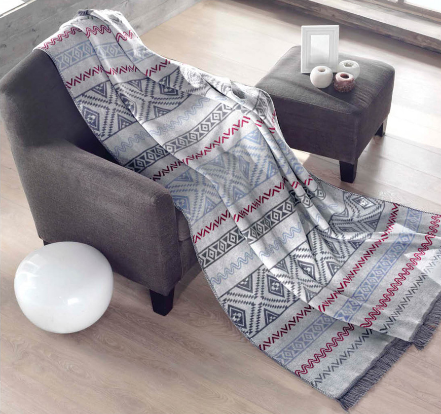 

Плед Home Line Aksu Dorine 150х200 см Серый