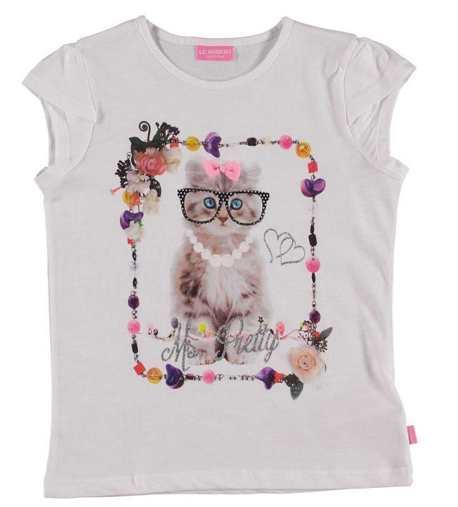 

Футболка LC Waikiki 110 см Белая (T-shirt girl -083-1)