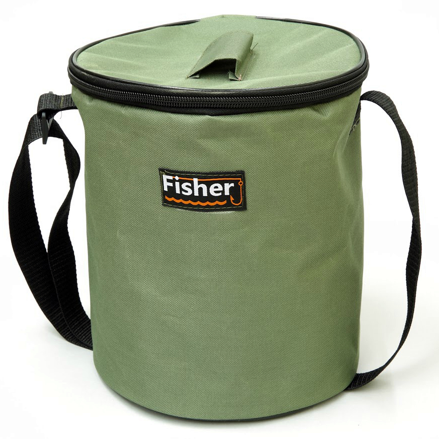 

Сумка для зимних жерлиц круглая Fisher ø22,5х26 см (K 042)