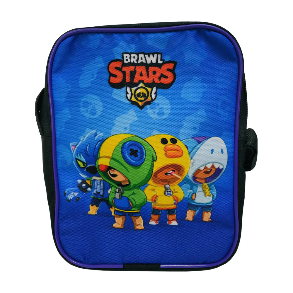 

Сумка мессенджер детская Бравл Старс (Brawl Stars) Четыре Леона