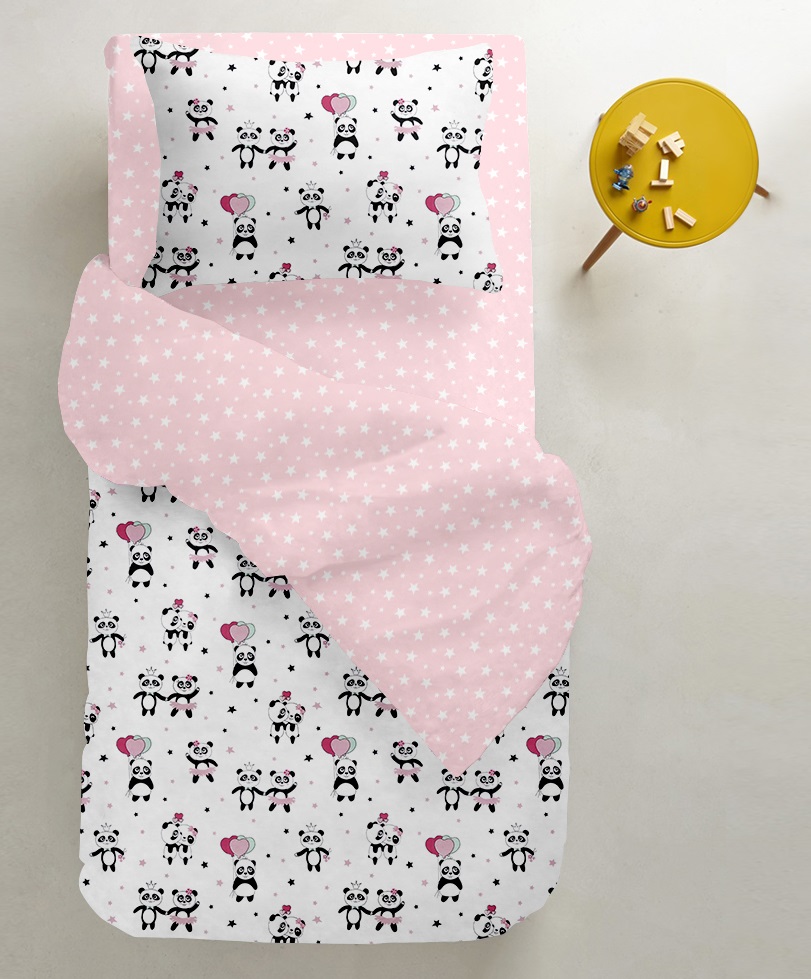 

Комплект постельного белья Cosas Panda Love Rose El90 Starfall Rose 155х215