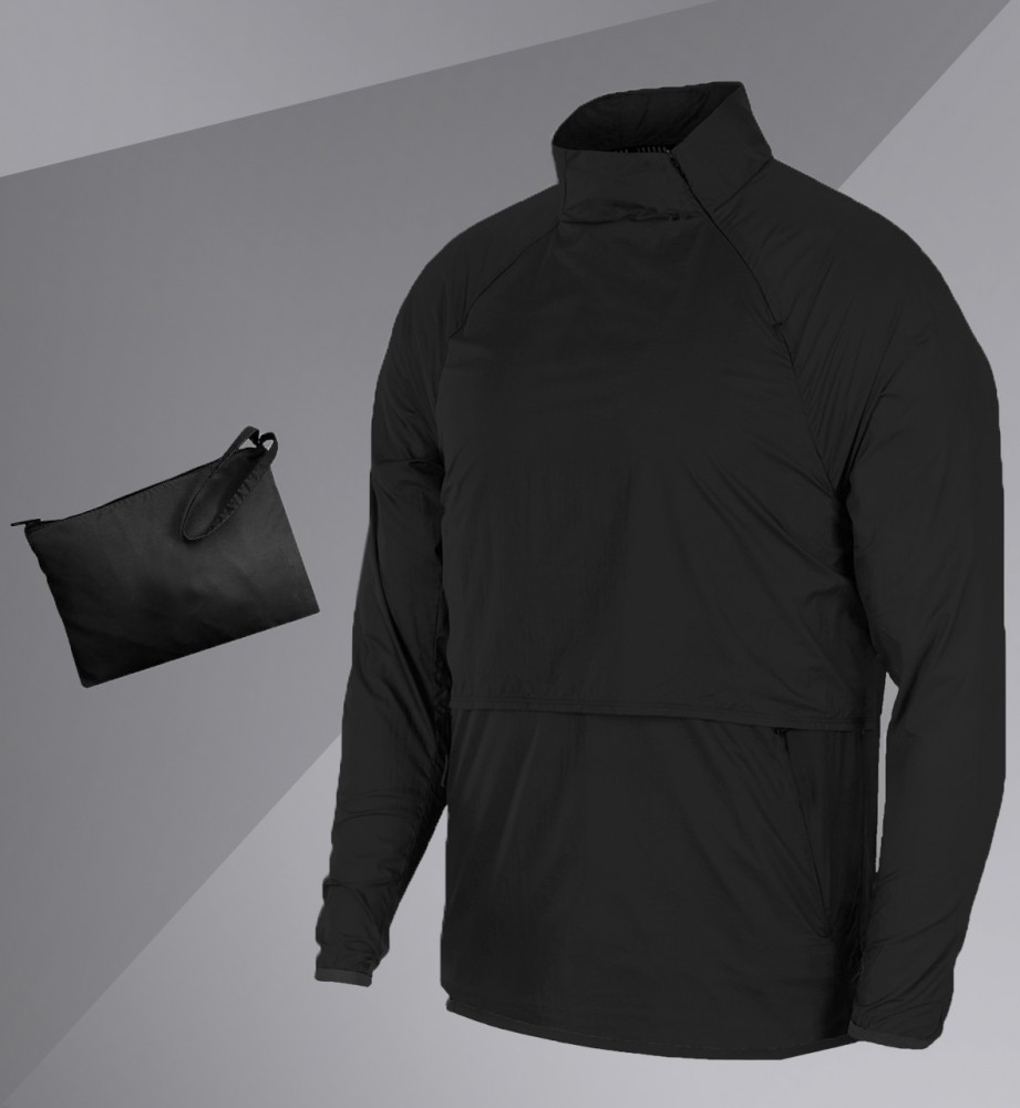 

Мужской анорак с сумкой чехлом Anorak M Черный М-9970