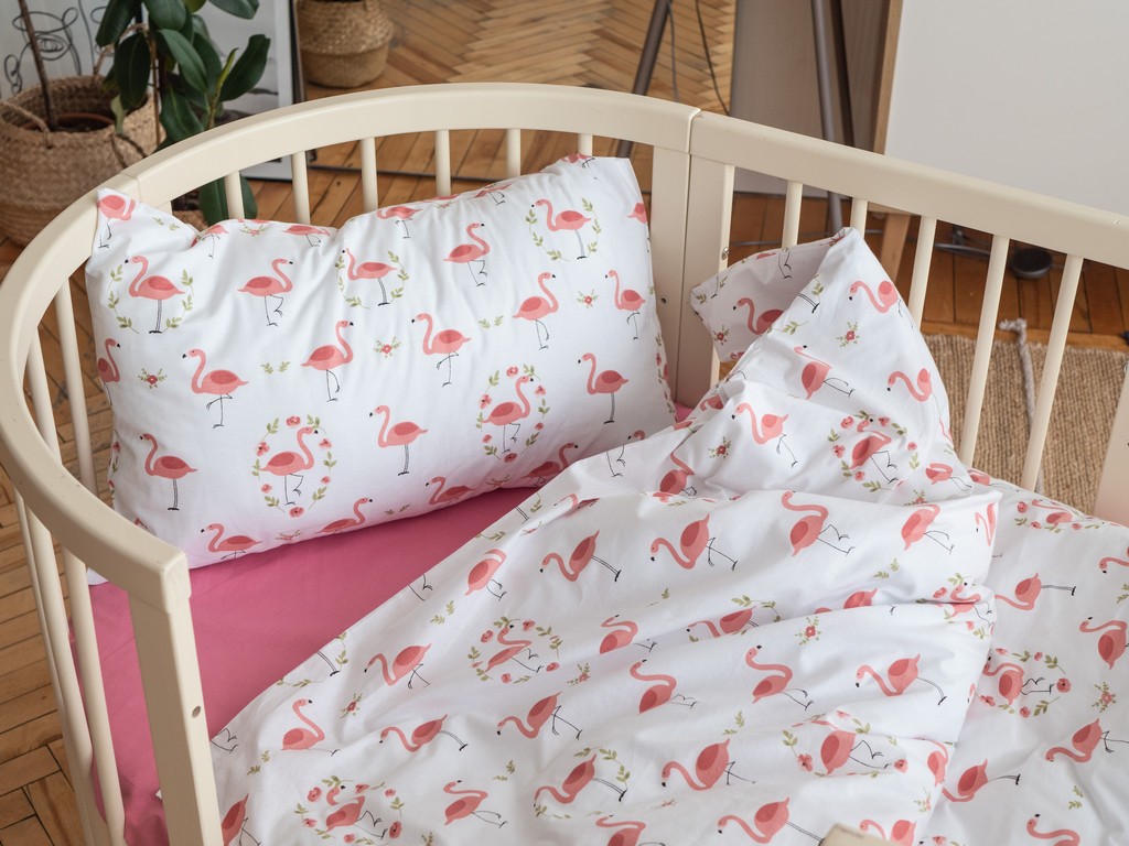 

Постельное белье CottonTwill Фламинго, турецкий ранфорс Двойной комплект