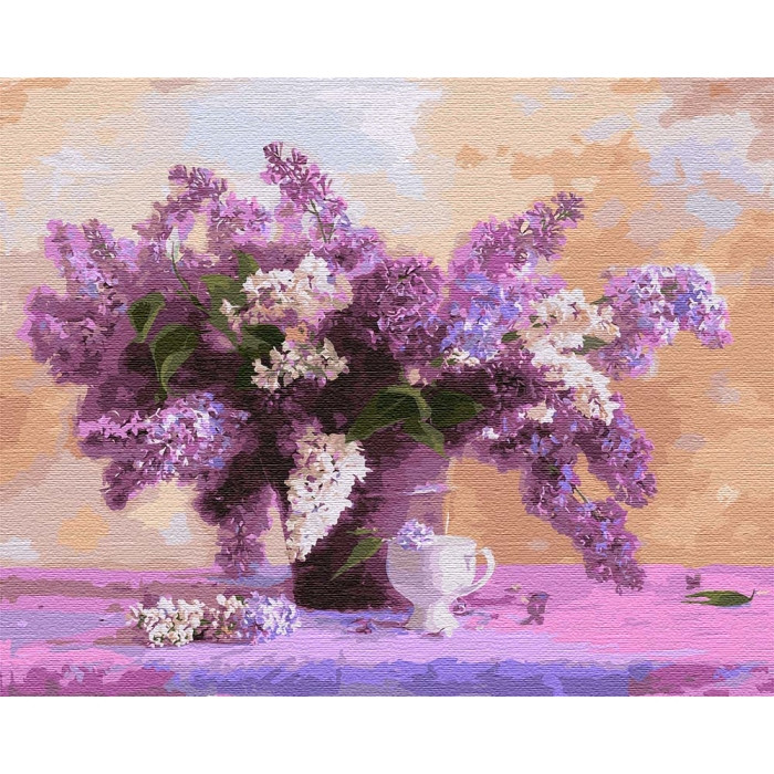 

Картина по номерам. "Яркий букет сирени" 40*50см KHO3111