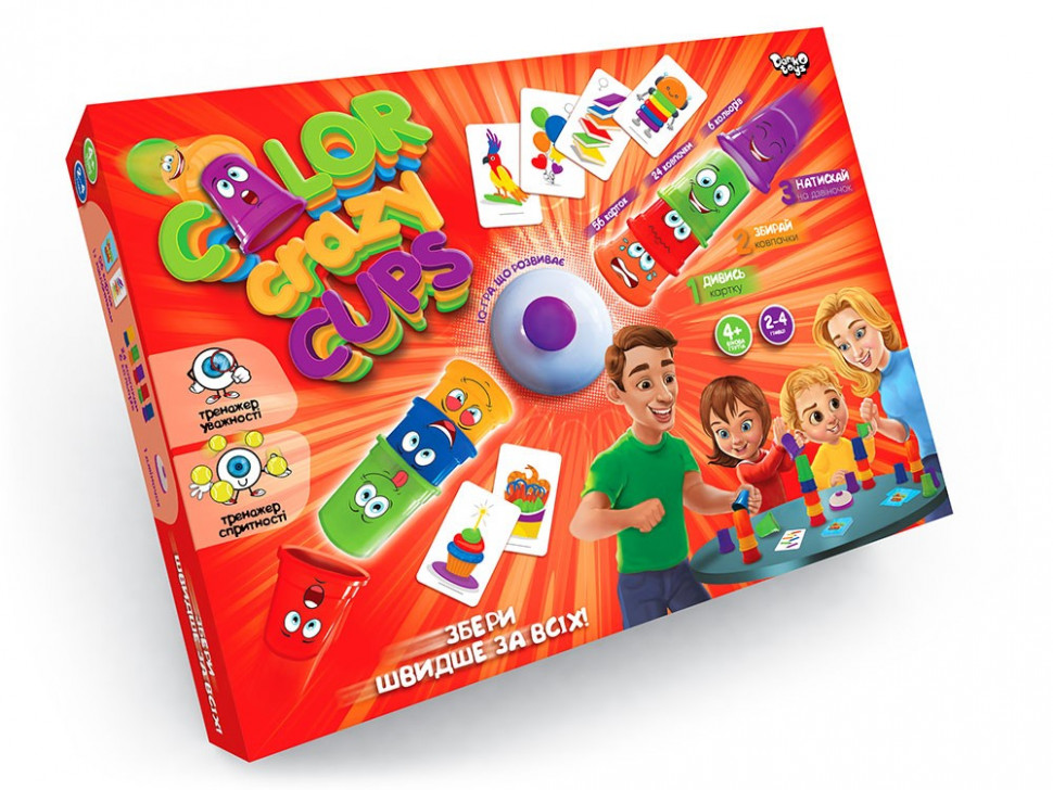 

Настольная развлекательная игра "Color Crazy Cups" укр. CCC-01-01U