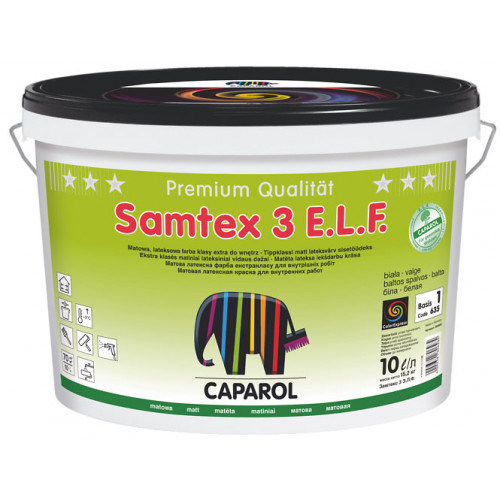 

Краска интерьерная латексная Caparol Samtex 3 E.L.F. B1 белая