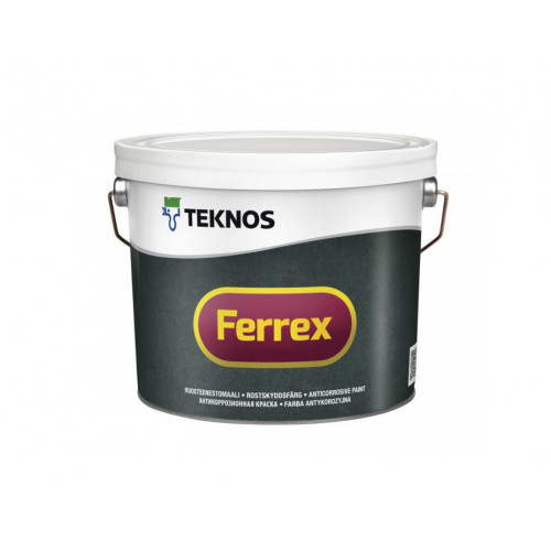 

Антикоррозионная матовая краска Teknos Ferrex черная