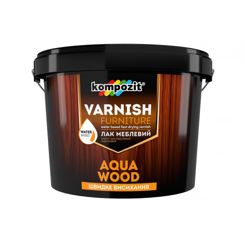 

Лак мебельный Aqua Wood Kompozit матовый