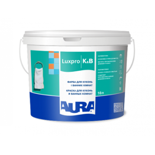 

Краска акрилатная для кухонь и ванных комнат Aura Luxpro K&B