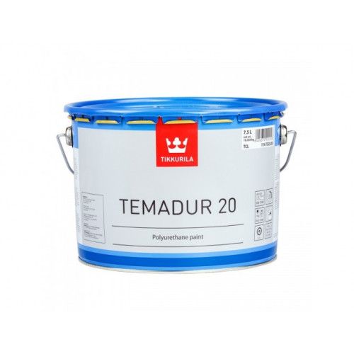 

Краска акрилоуретановая 2К А Темадур 20 Tikkurila Temadur 20 прозрачная TCL