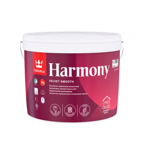 

Краска интерьерная акрилатная Гармония Harmony Tikkurila прозрачная