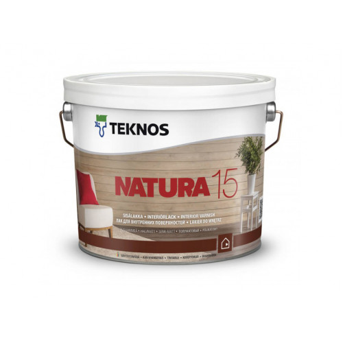 

Лак для дерева Teknos Natura 15 для внутренних работ, полуматовый