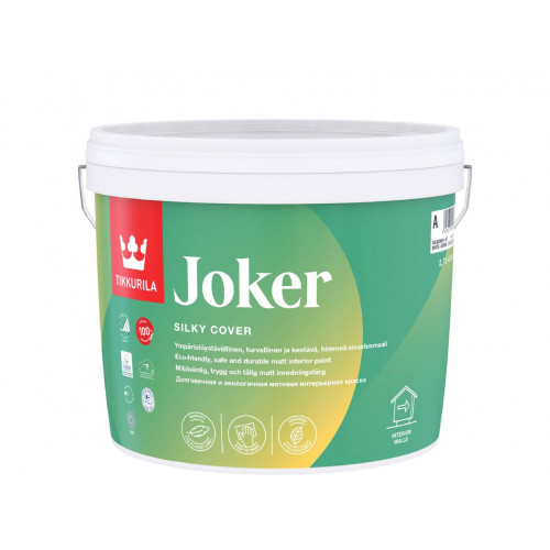 

Краска интерьерная Джокер Joker Tikkurila белая