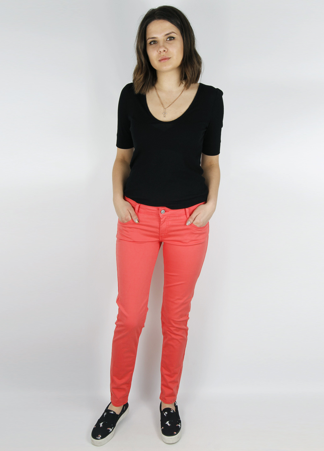 

Штани Le Temps Des Cerises F 212 BASIC 28 с.рожевий