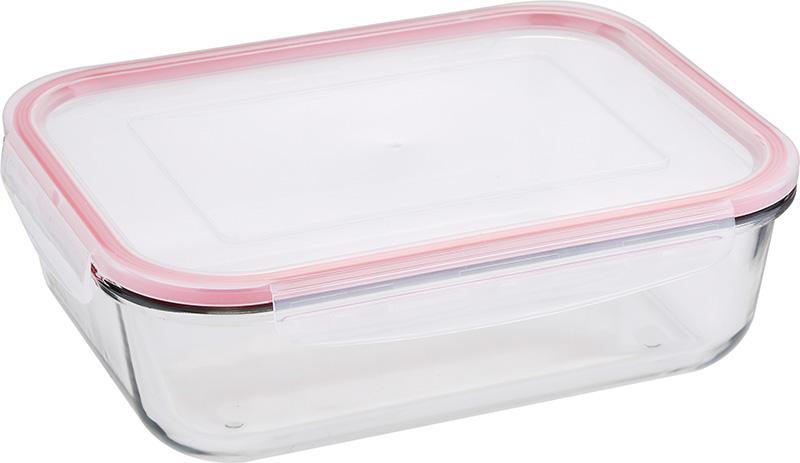 

Контейнер стеклянный Bergner Glass Box Red 2000мл с пластиковой крышкой