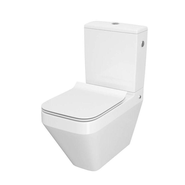 

Унитаз компакта CREA 010/020 SQUAREL с сиденьем дюропл SLIM LIFT Cersanit Белый (1324416680)