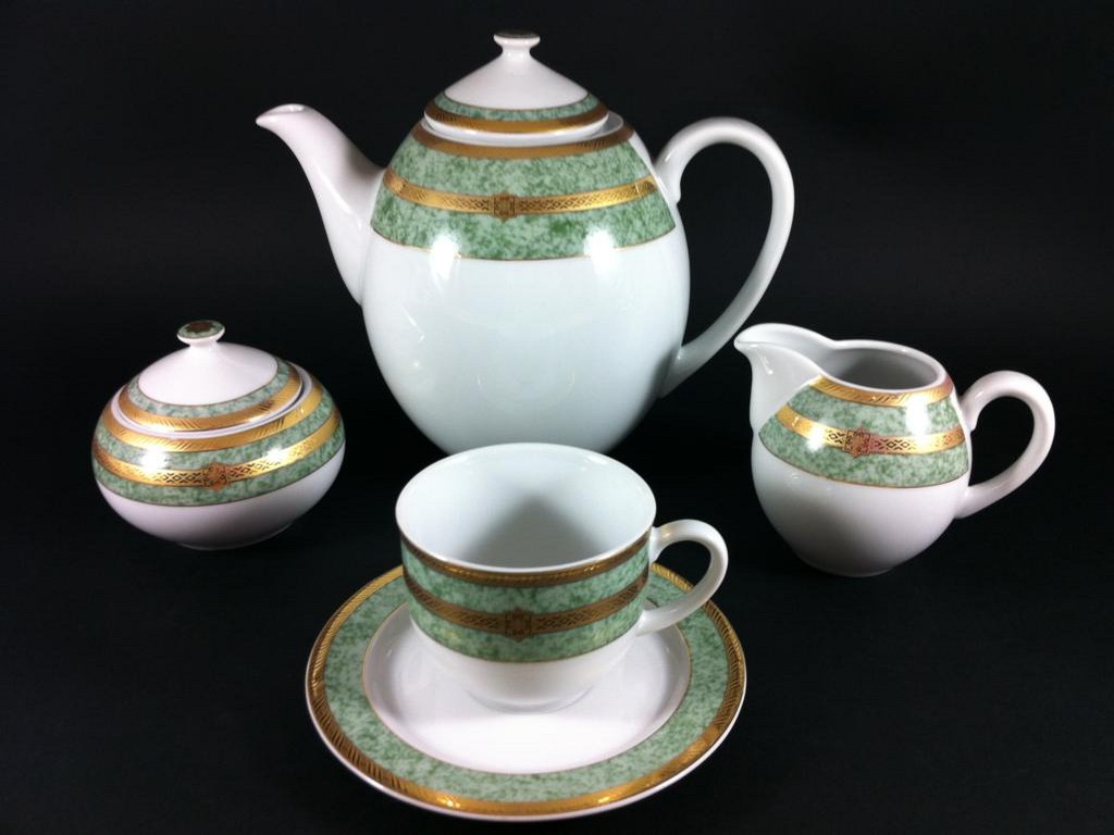 Thun фарфор. Чайный сервиз Thun опал. Thun Porcelain. Набор 6 чашек и 6 блюдец Thun.