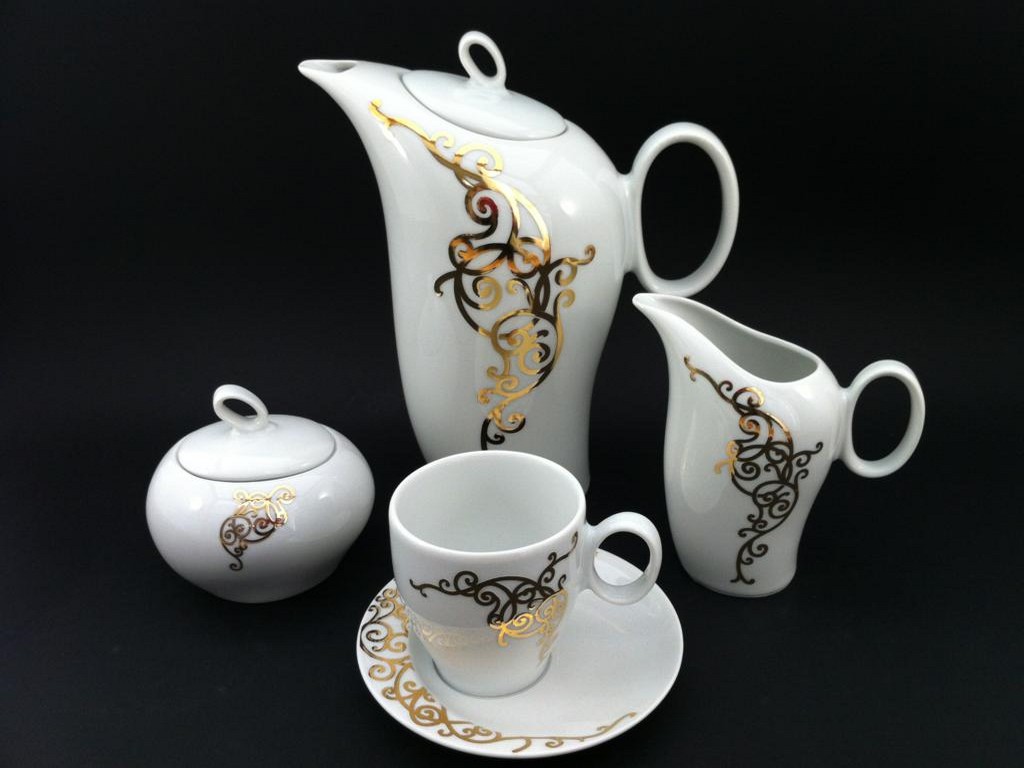 

Кофейный сервиз 155 Thun фарфор 30169 Future 9 пр.