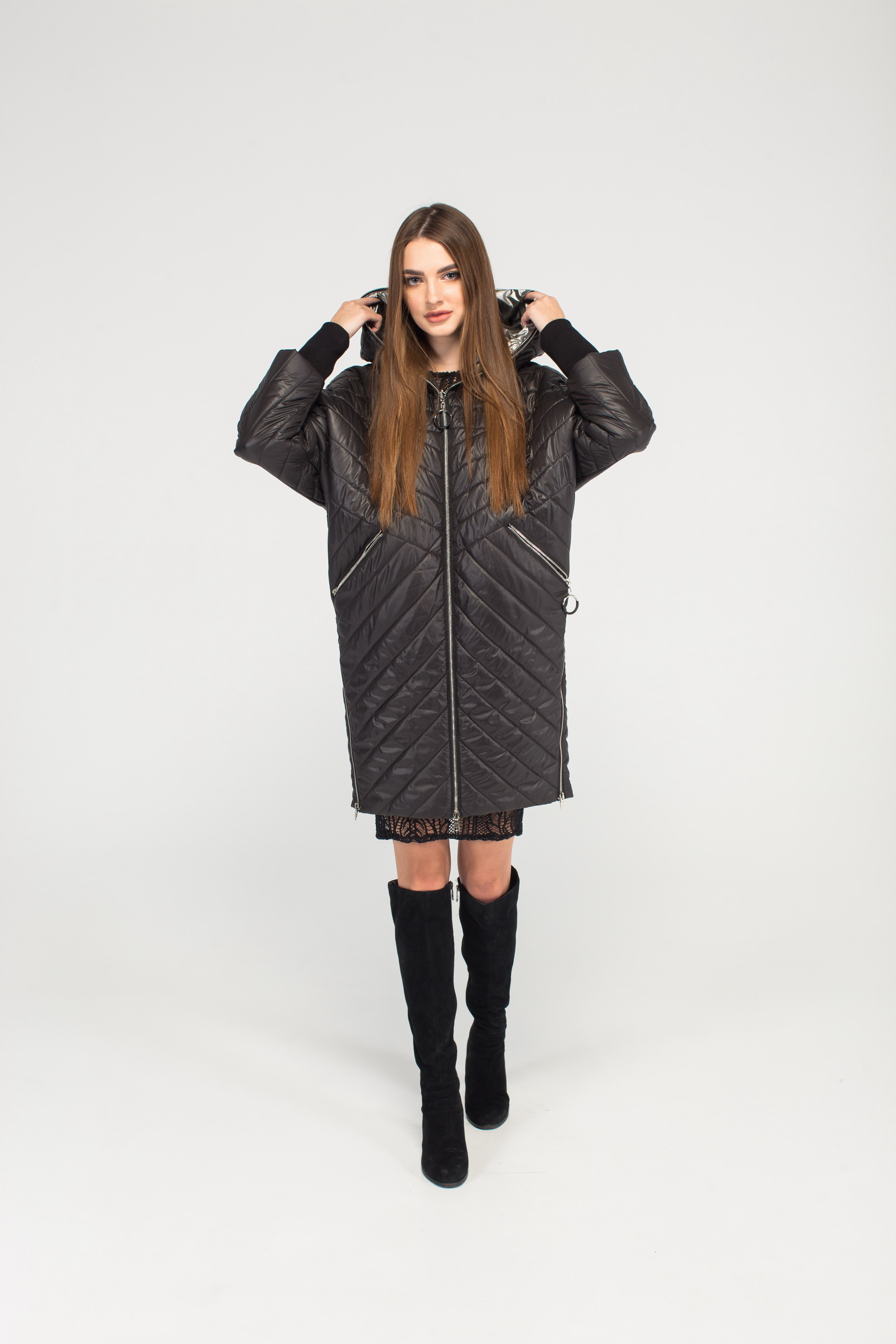 

Куртка демисезонная L'Arcobaleno 24020S050C001  Черный, Куртка демисезонная L'Arcobaleno 24020S050C001 50 Черный