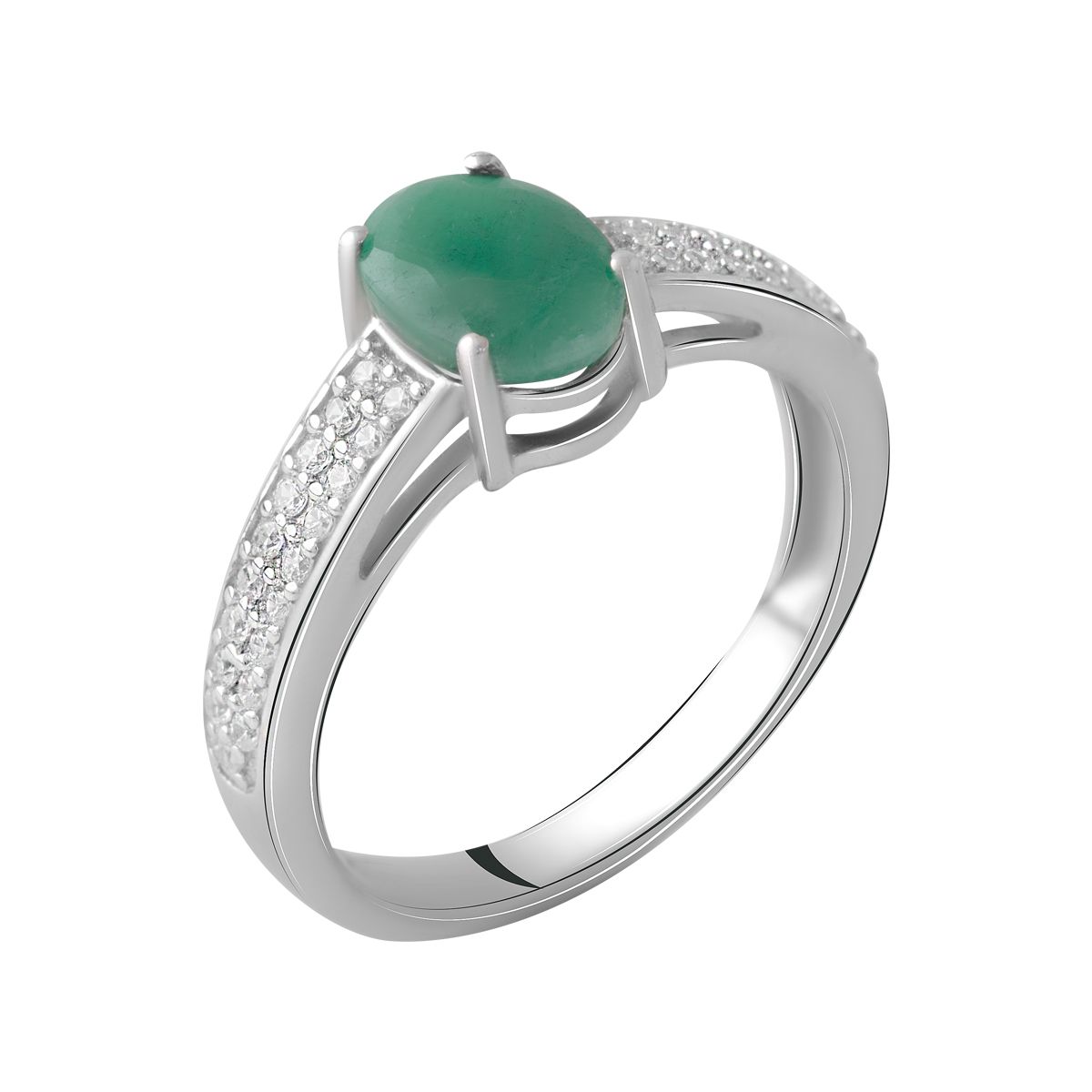 

Серебряное кольцо LAMIA с натуральным изумрудом 1.531ct 18 размер