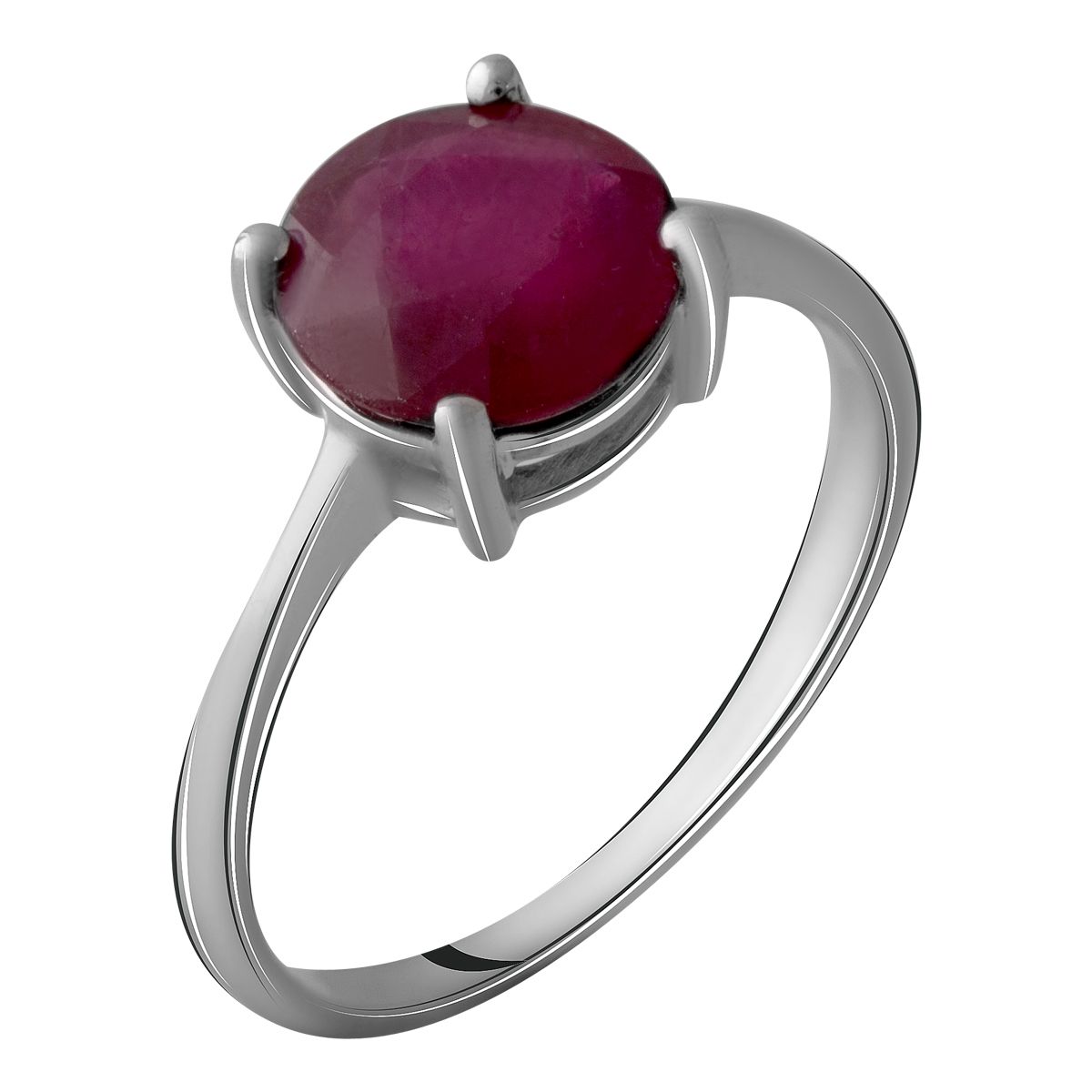 

Серебряное кольцо LAMIA с натуральным рубином 3.95ct 17 размер