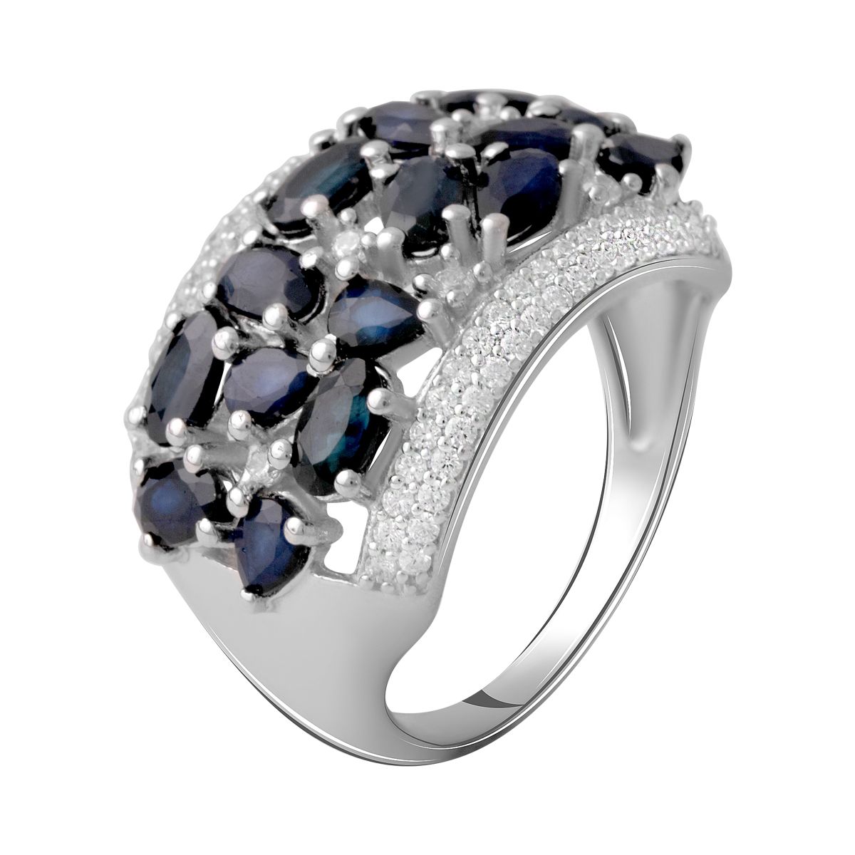 

Серебряное кольцо LAMIA с натуральным сапфиром 4.838ct 18.5 размер