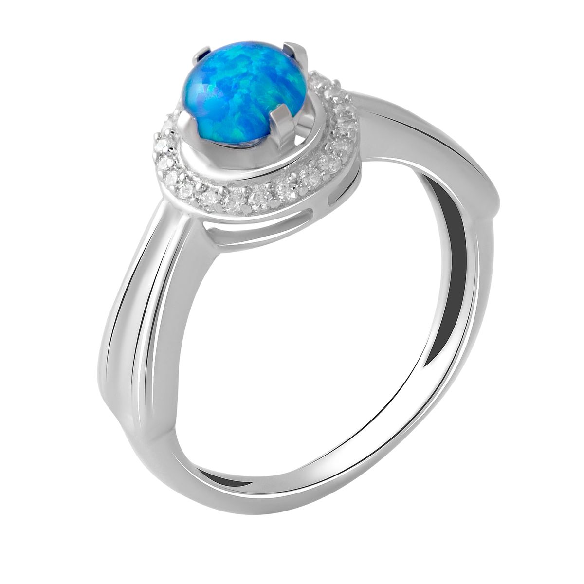 

Серебряное кольцо LAMIA с опалом 0.65ct 16.5 размер