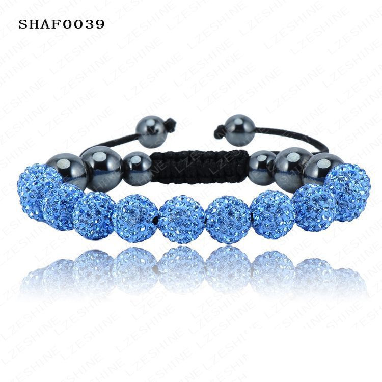 

Браслет женский Шамбала SHAF0039 light blue (голубой)