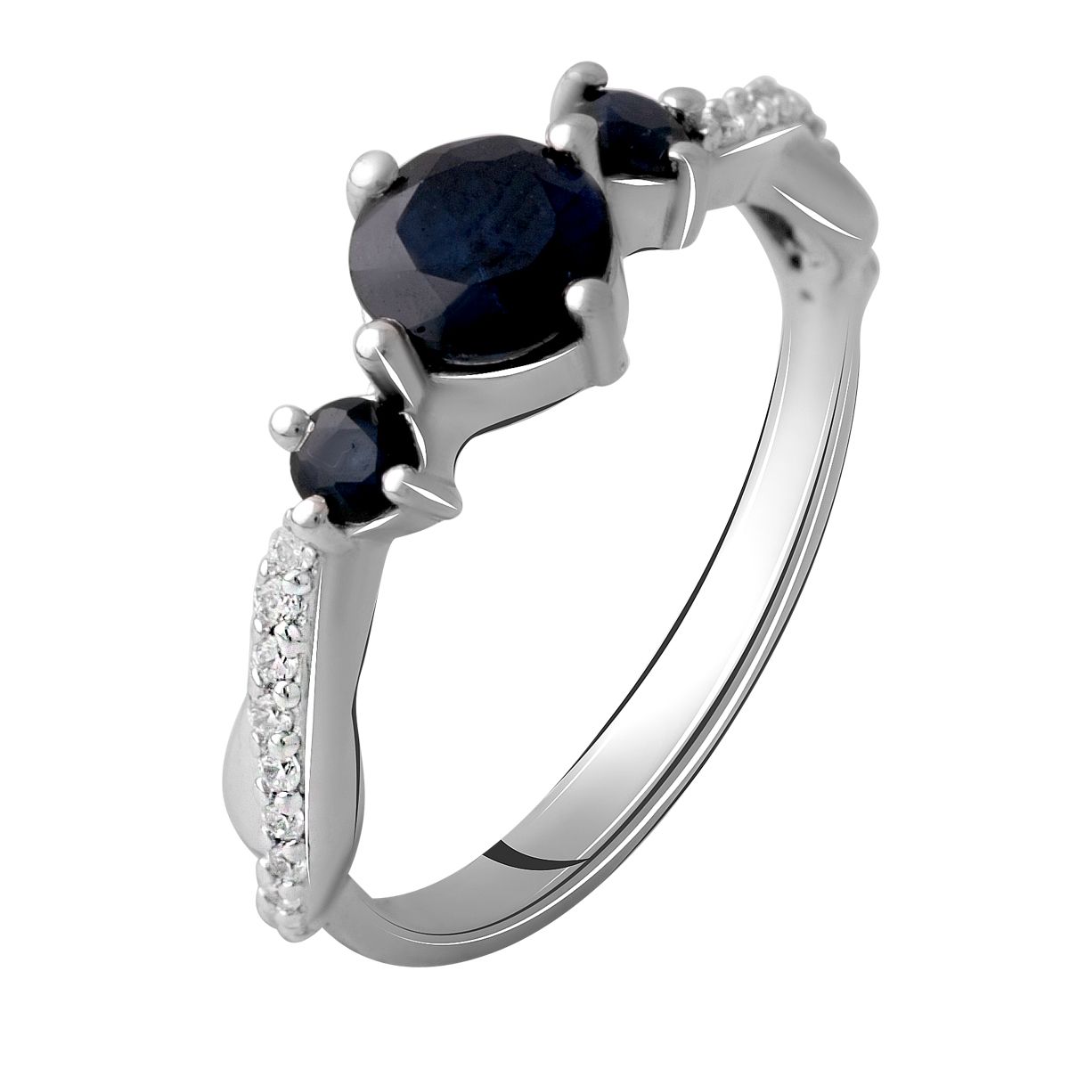 

Серебряное кольцо LAMIA с натуральным сапфиром 1.62ct 18.5 размер