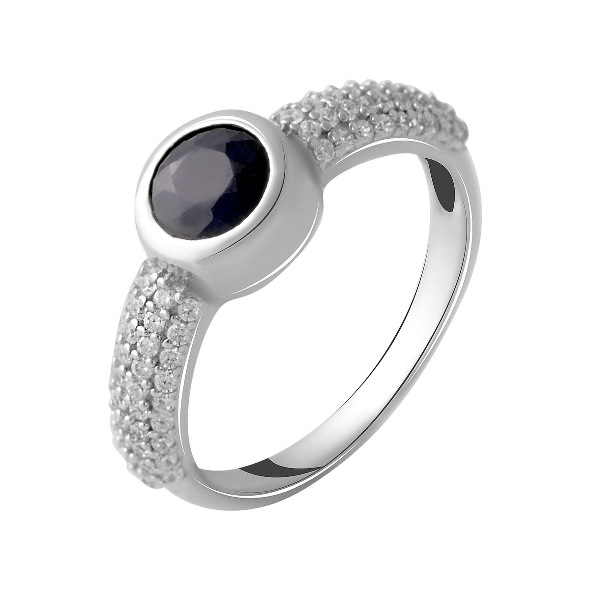 

Серебряное кольцо LAMIA с натуральным сапфиром 1.11ct 17 размер