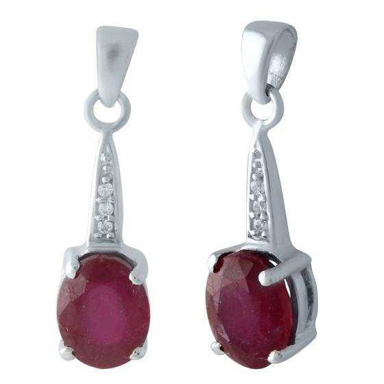 

Серебряная подвеска LAMIA с рубином 2.495ct