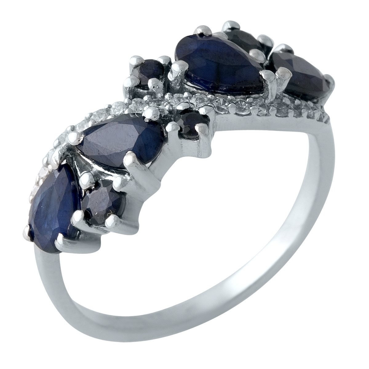

Серебряное кольцо LAMIA с натуральным сапфиром 2.518ct 18 размер