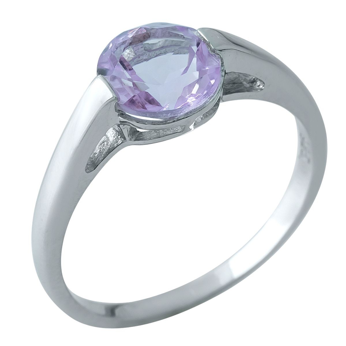 

Серебряное кольцо LAMIA с натуральным аметистом 1.88ct 18 размер