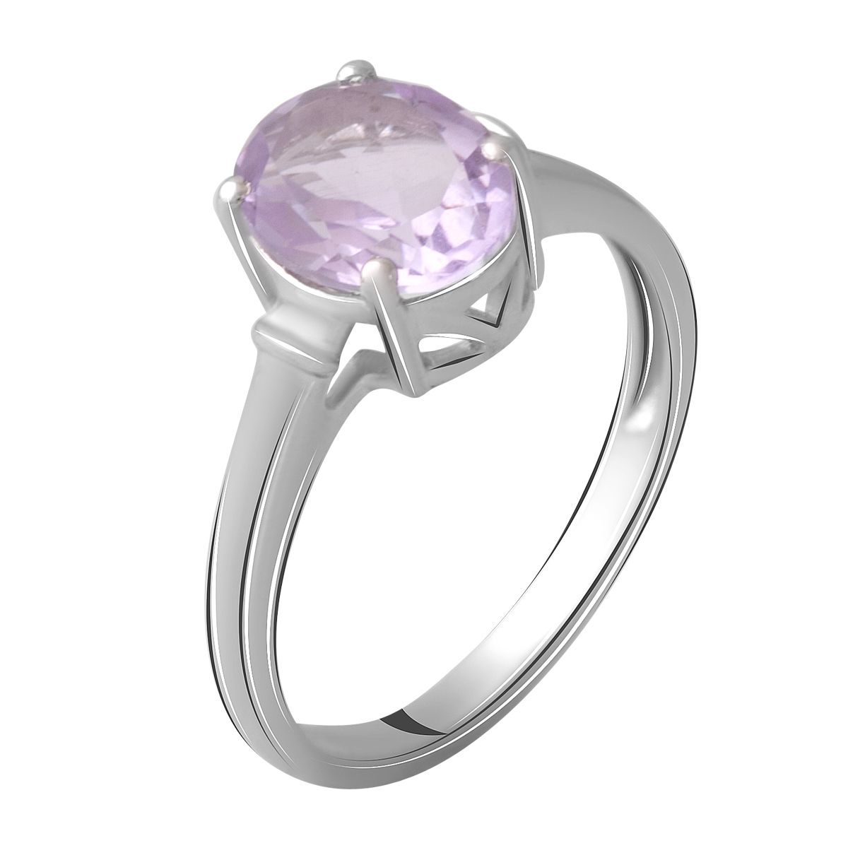 

Серебряное кольцо LAMIA с натуральным аметистом 1.75ct 18 размер