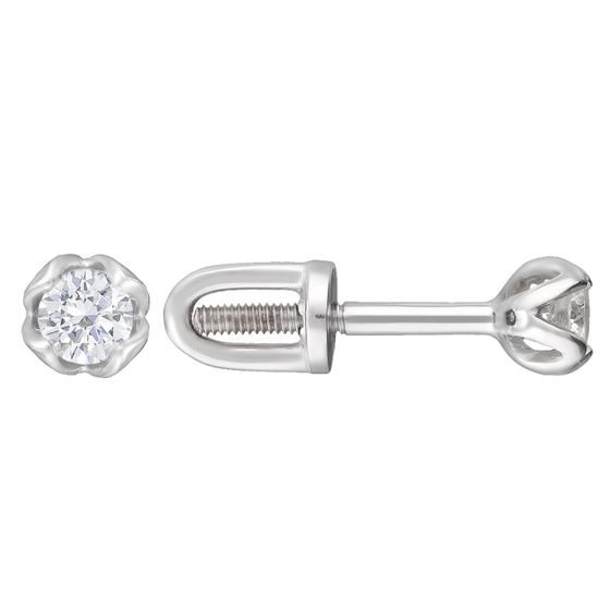 

Золотые серьги LAMIA с натуральными бриллиантом 0.14ct