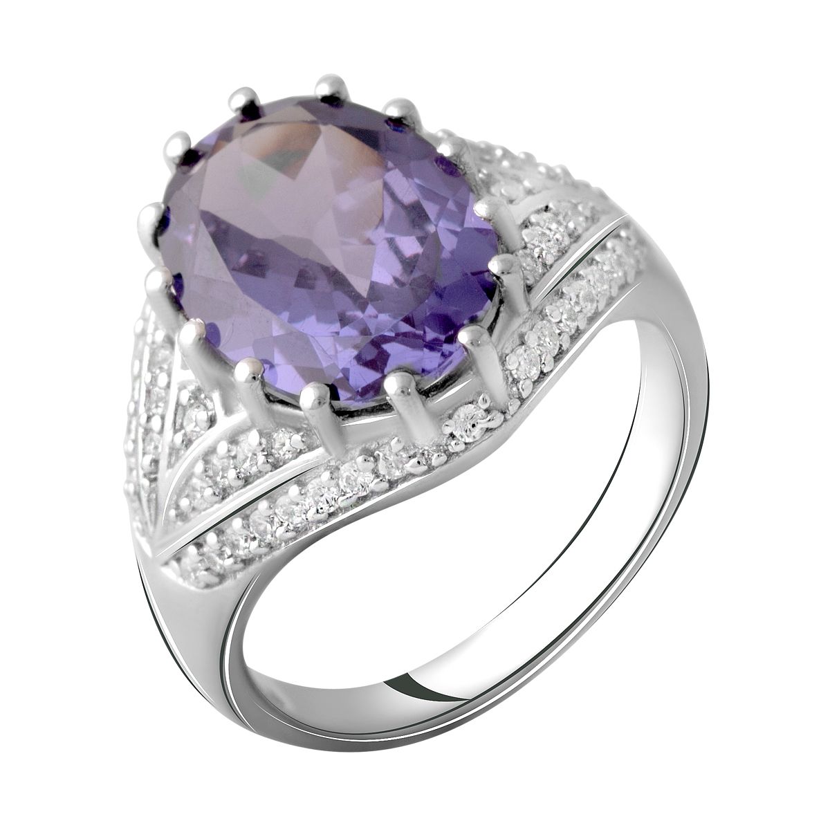 

Серебряное кольцо LAMIA с олександритом 7.867ct 18 размер