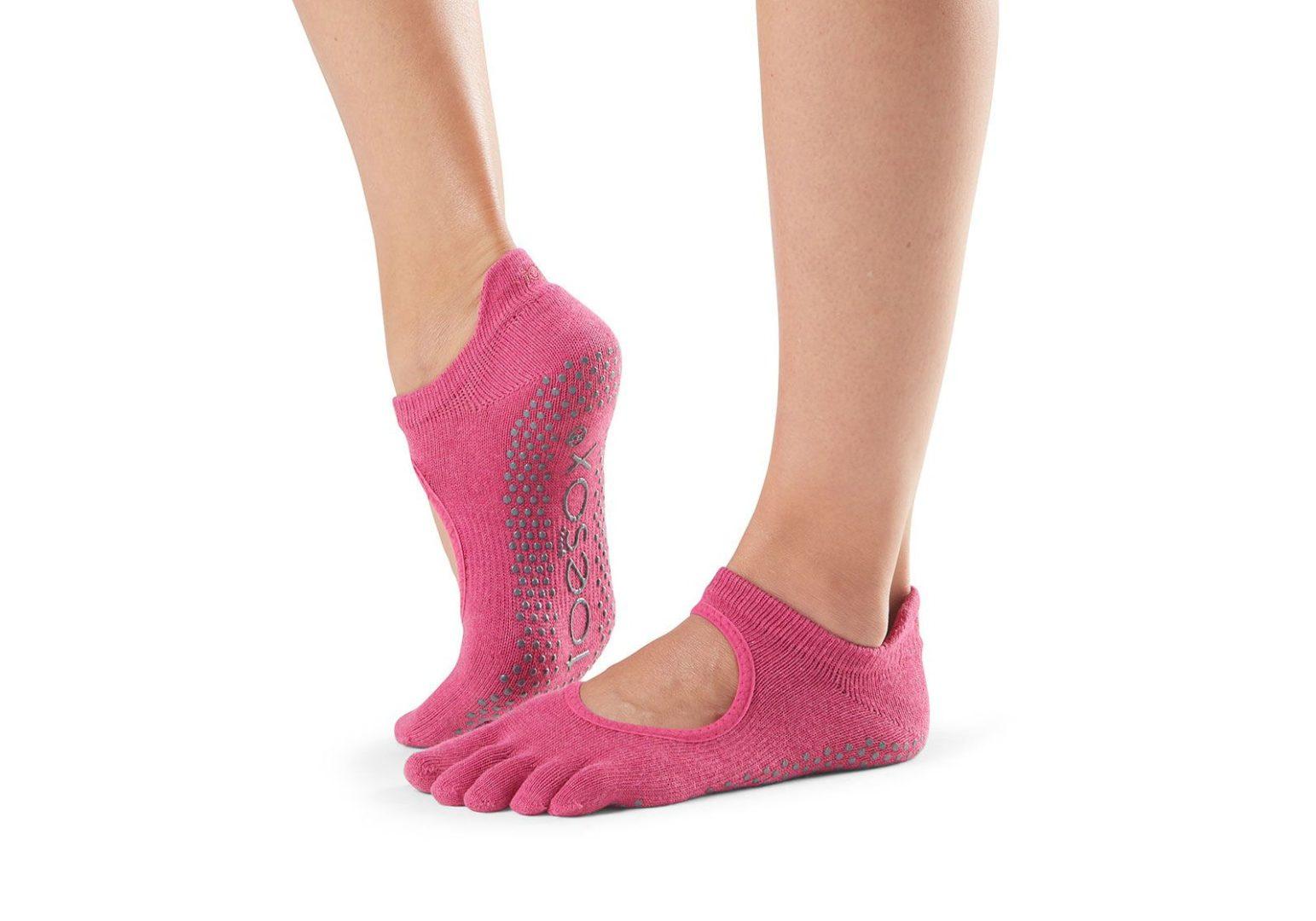 

Носки для йоги ToeSox Full Toe Bellarina Grip Raspberry S (-.5, Носки для йоги ToeSox Full Toe Bellarina Grip Raspberry S (36-38.5)
