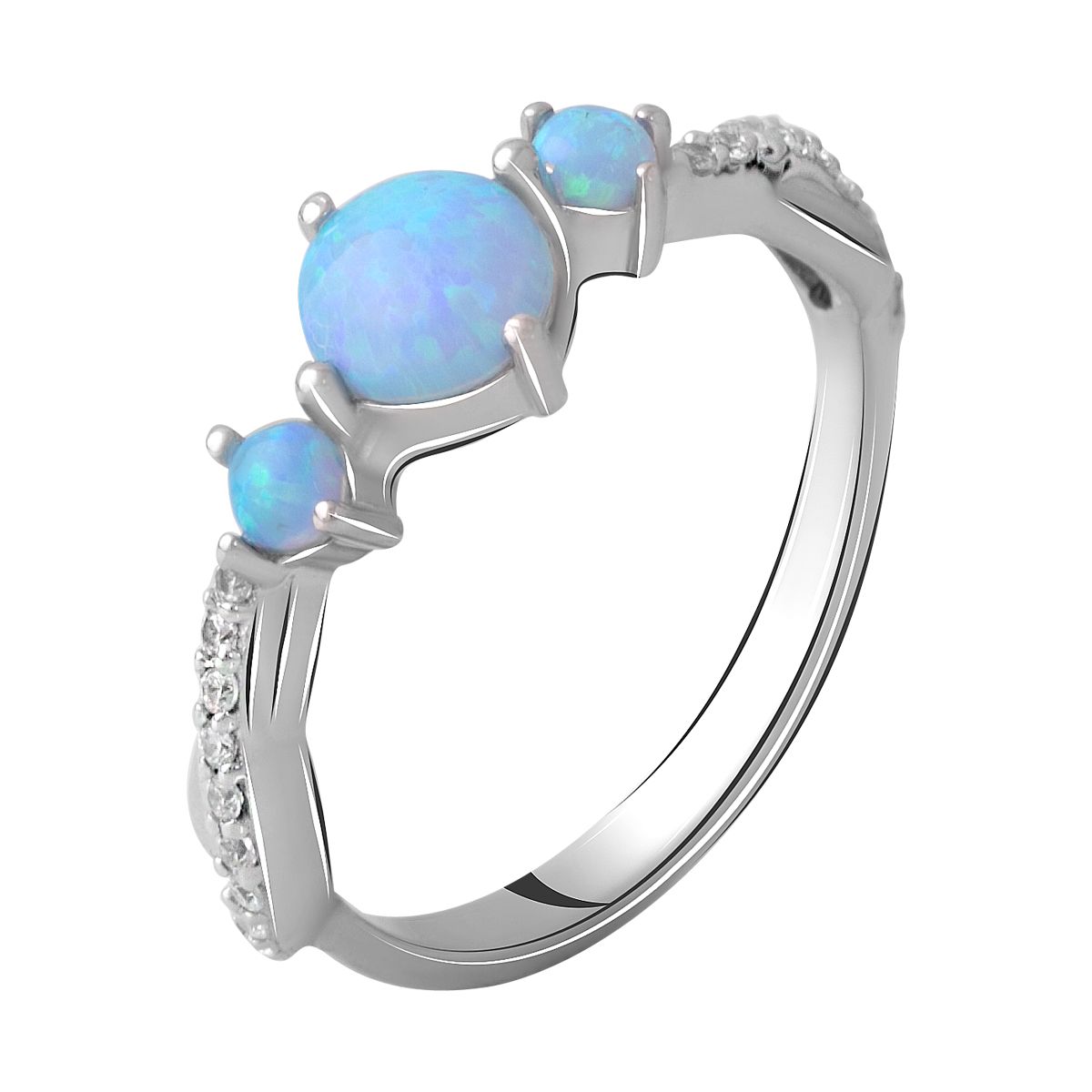 

Серебряное кольцо LAMIA с опалом 0.733ct 18 размер