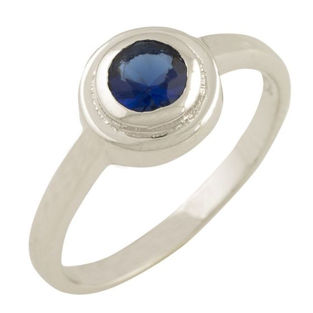 

Серебряное кольцо LAMIA с сапфиром nano 17.5 размер