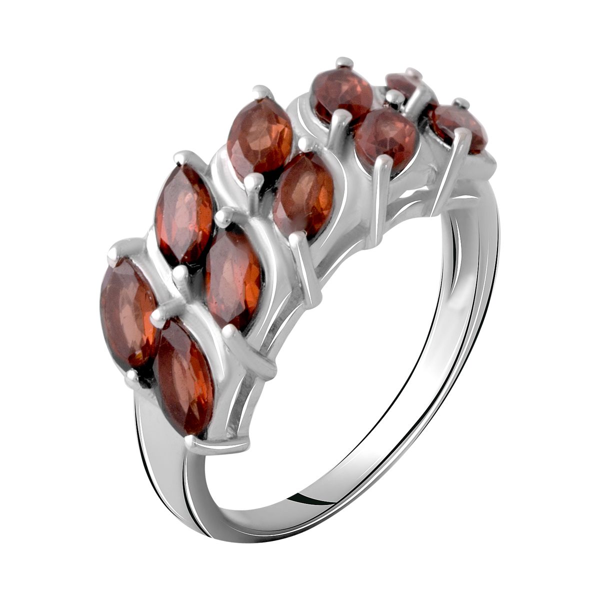 

Серебряное кольцо LAMIA с натуральным гранатом 2.825ct 18 размер