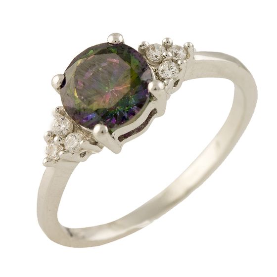 

Серебряное кольцо LAMIA с натуральным мистик топазом 1.21ct 17.5 размер