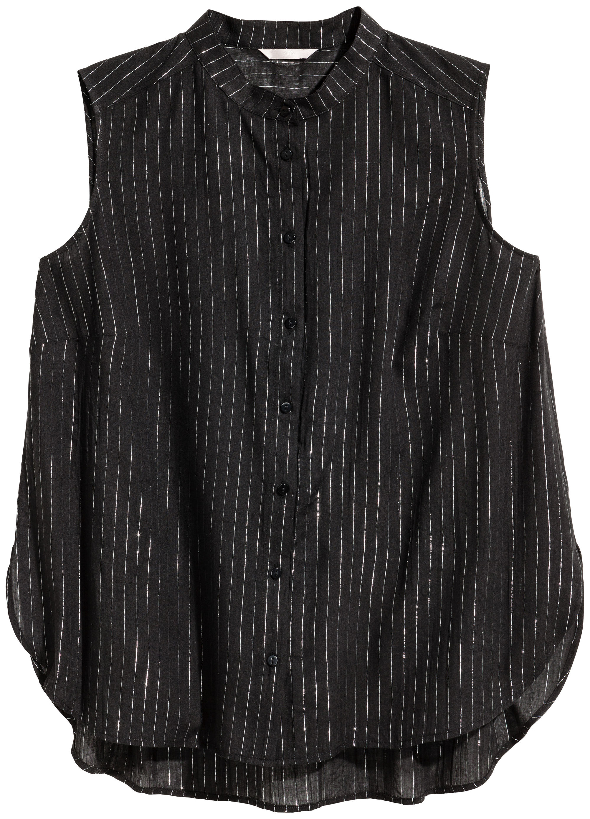 

Блузка H&M 523779  Черная в полоску, Блузка H&M 523779 50 Черная в полоску