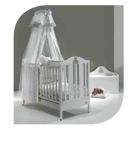 

Детская кроватка Baby Italia THEO White/Grey (Белая с серым) (THEO WHITE/GREY)