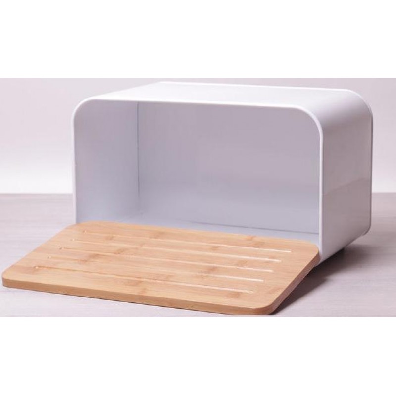

Хлебница Kamille Breadbasket Steel&Bamboo 35х20см из нержавеющей стали