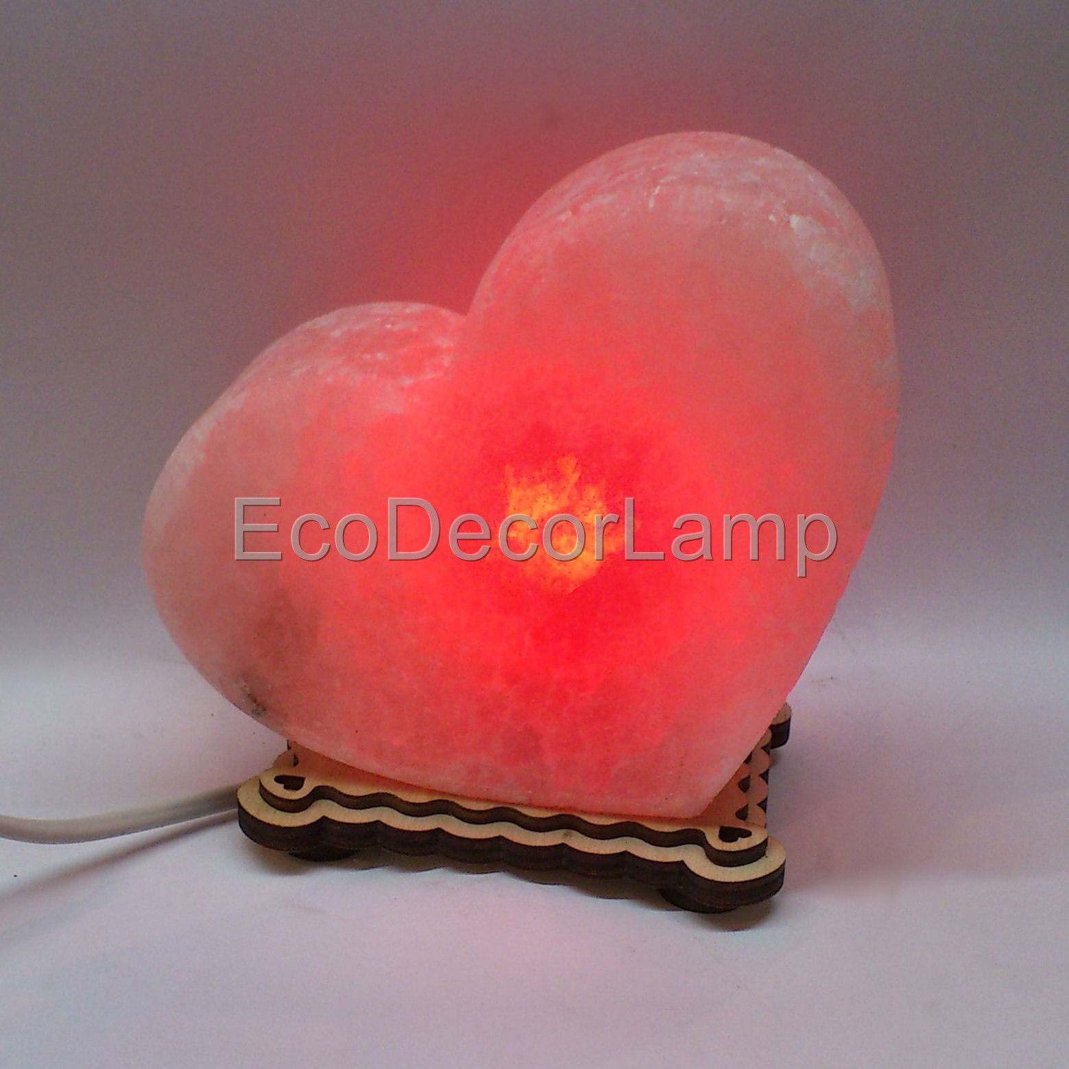 

Соляной светильник EcoDecorLamp Сердце маленькое