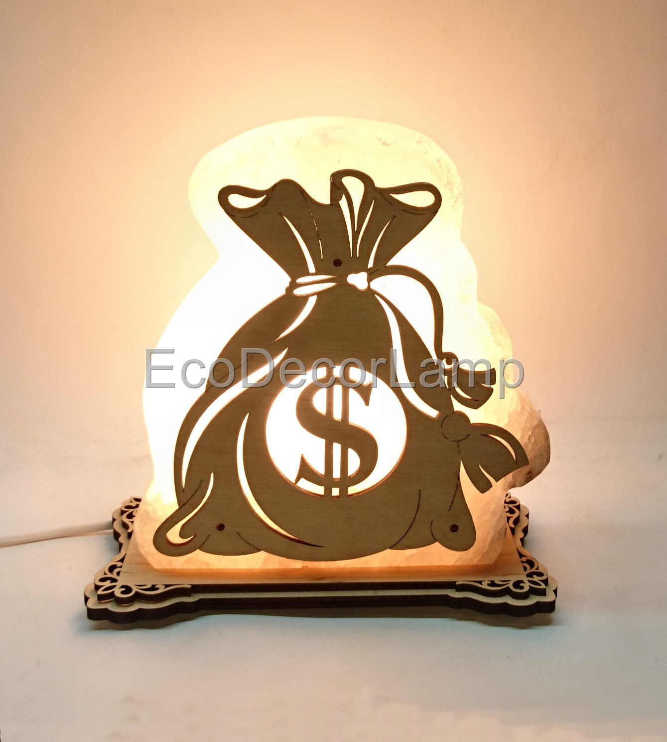 

Соляная лампа EcoDecorLamp Мешок денег Доллар