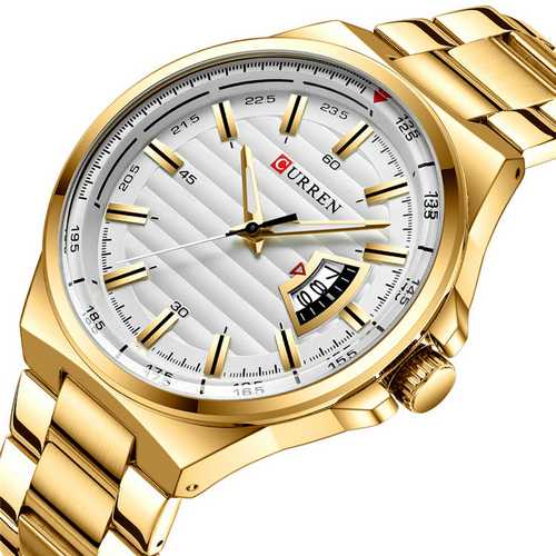

Мужские наручные часы Curren 8375 Gold-White